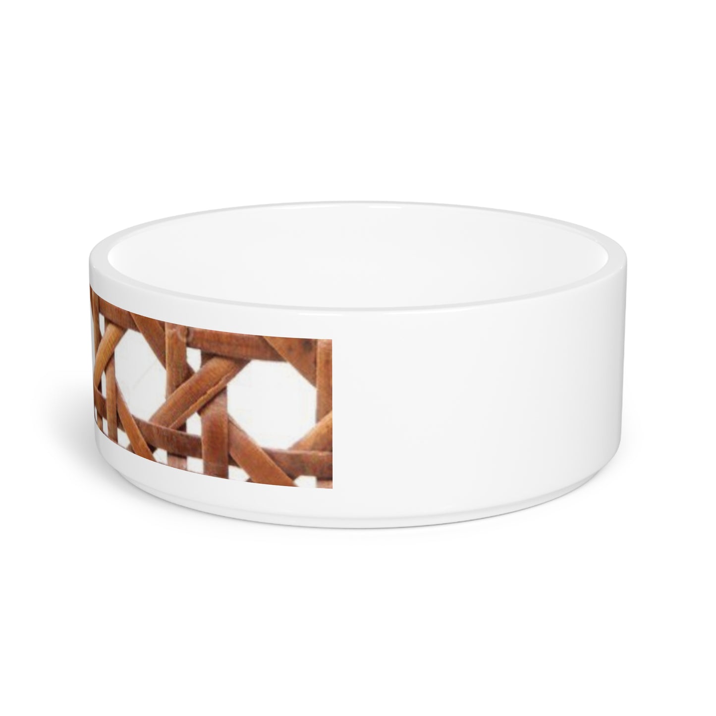 Pet Bowl / Brown Beach Chair Wicker