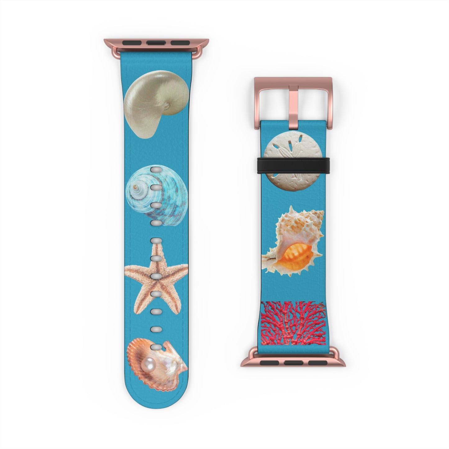 Apple Watch Band - Real Seashell Collection, turquoise