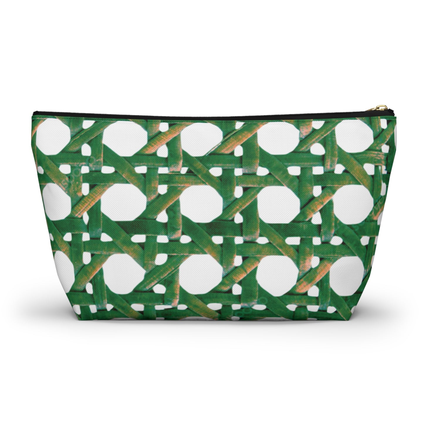 Tropical Accessory Pouch, 2 sizes | Makeup Bag | Perfect for Travel & Everyday Use / Beach Chair Wicker, Green