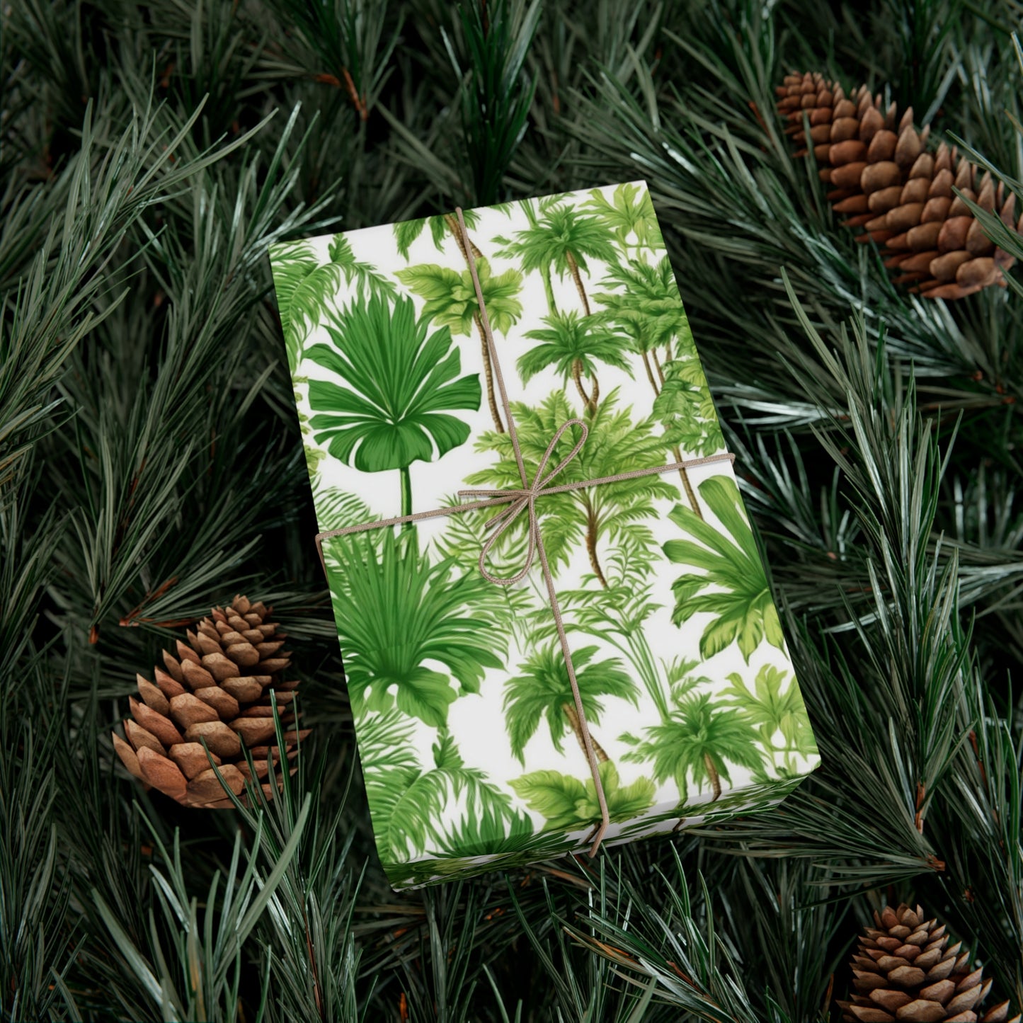 Wrapping Paper - Tropical Gift Wrap for All Occasions / 3 Sizes, 2 Finishes / Violet's Favorite Palms