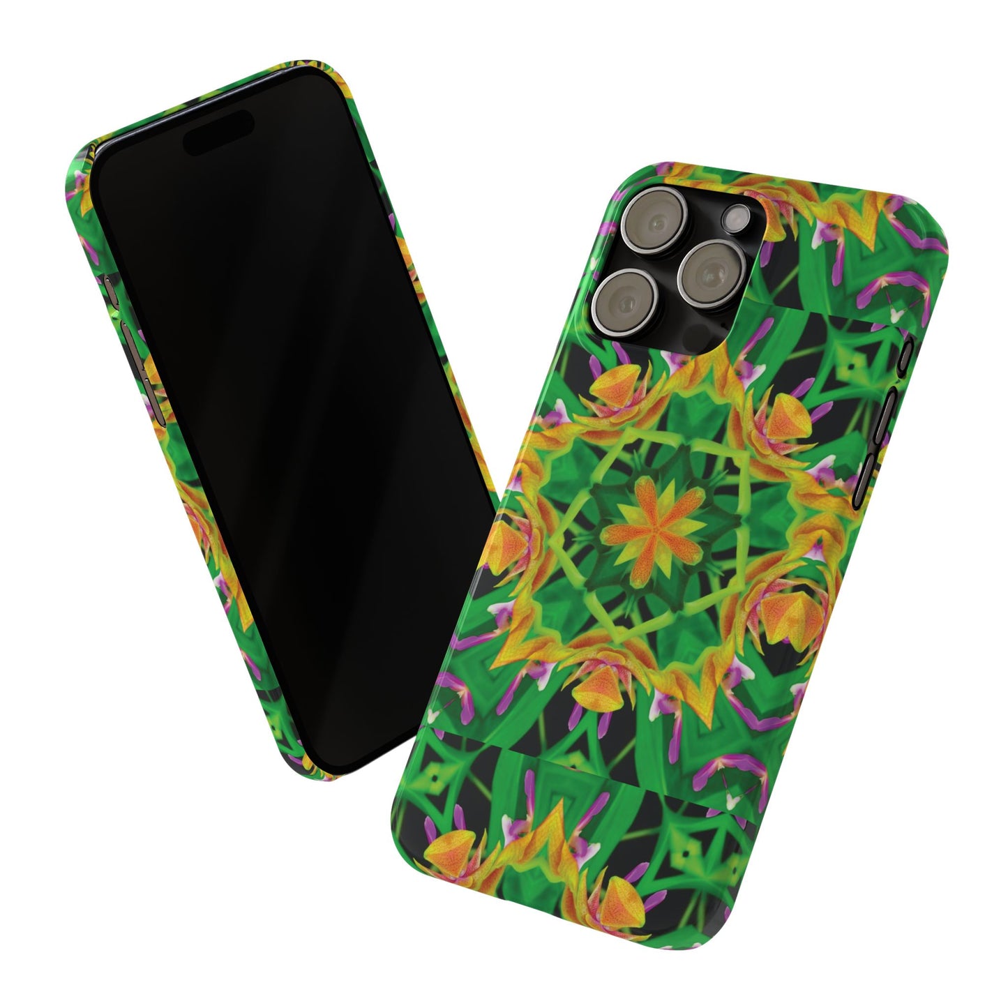 Slim Phone Cases - Orchid Kaleidoscope #2