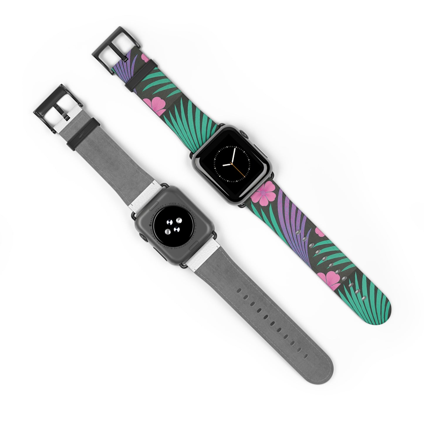 Apple Watch Band - Midnight Hibiscus Deco/Pink