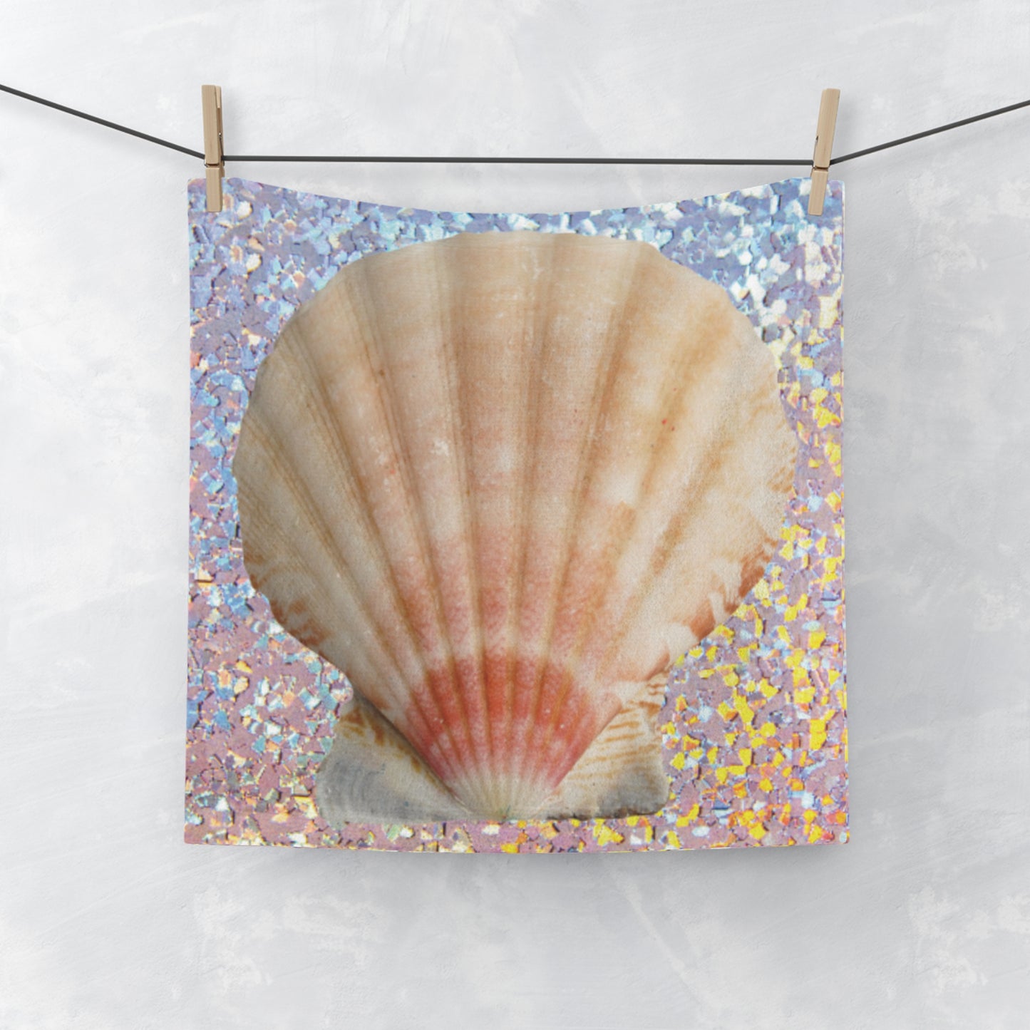 Face Towel - Disco Scallop Shell