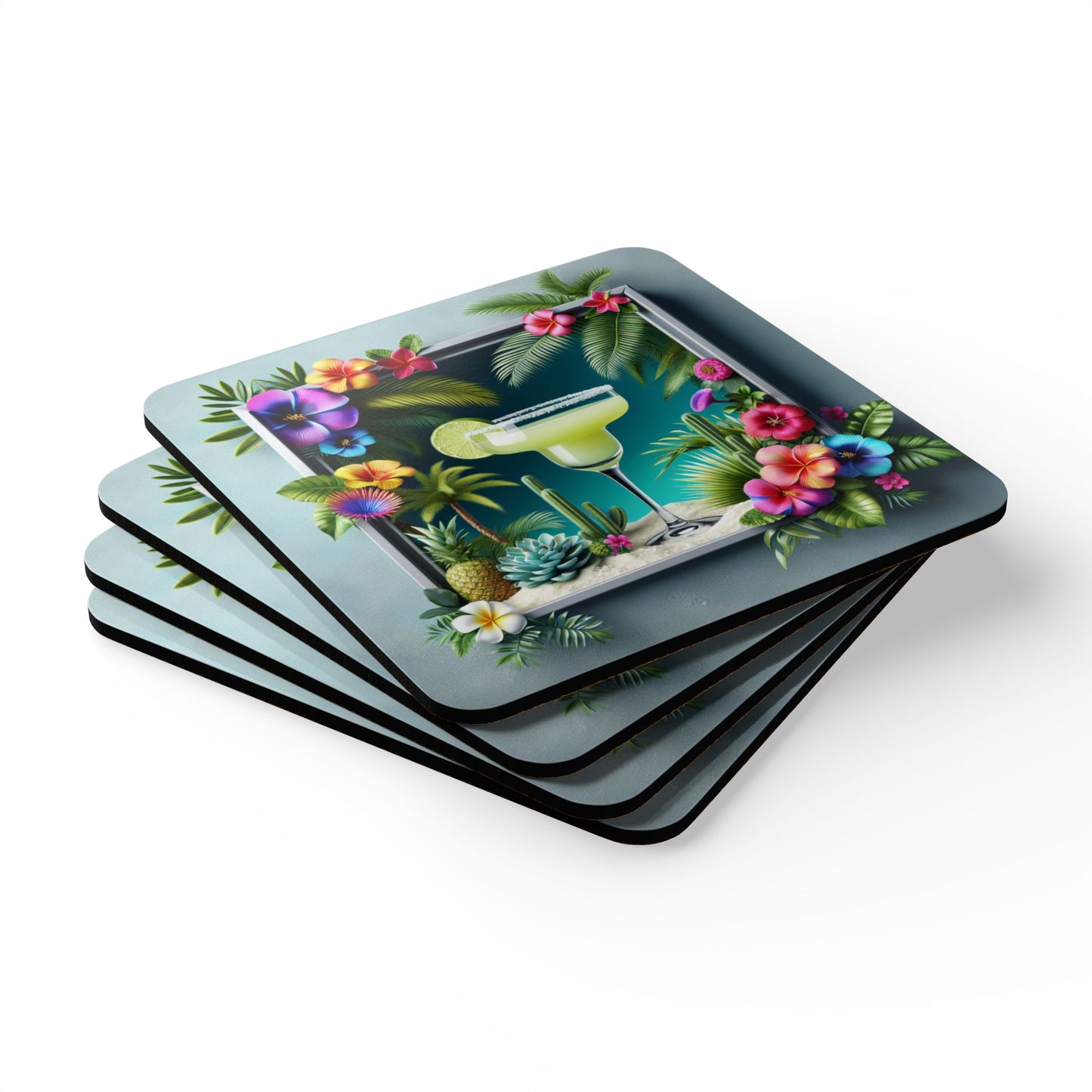 Coaster Set/4 Pieces- Tropical Margarita