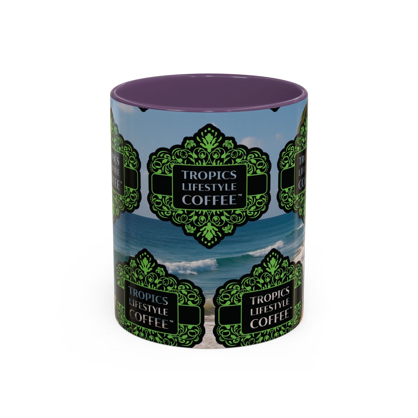 Accent Coffee Mug (11, 15oz), 8 Colors - Tropics Lifestyle Coffee, Meet You There