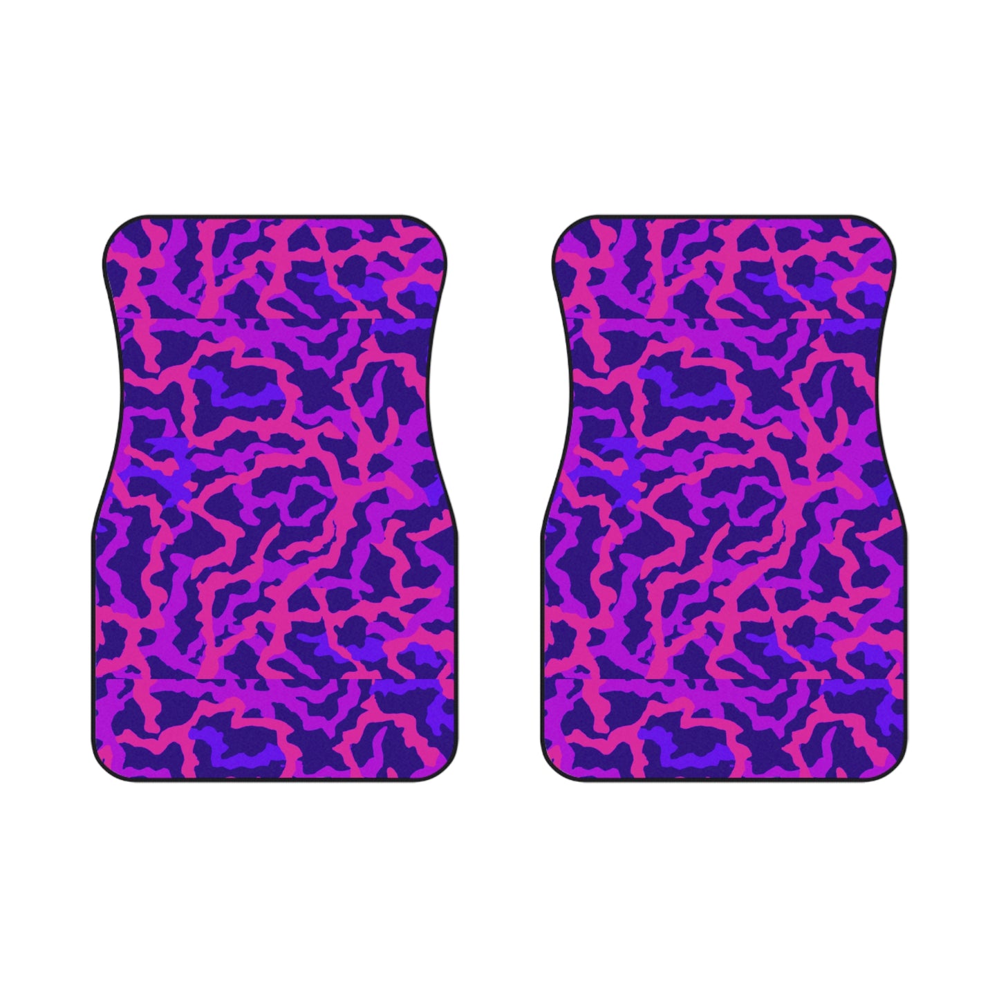 Tropical Coral Threads/Heatwave Front Car Mats - SET of 2