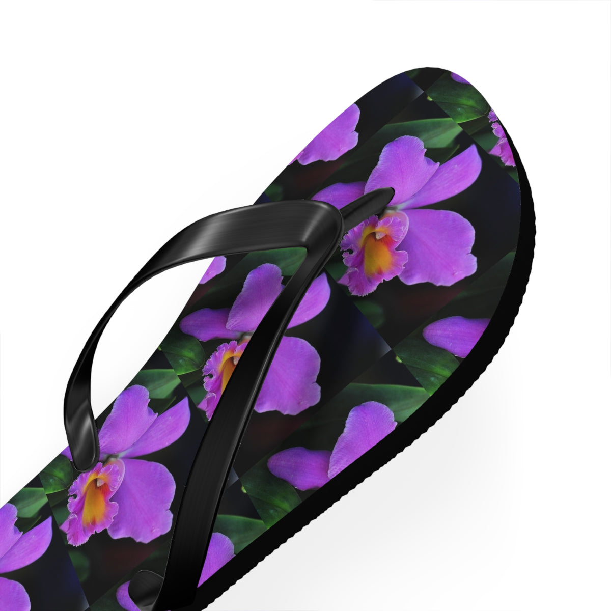 Flip Flops - Purple Orchids Majesty