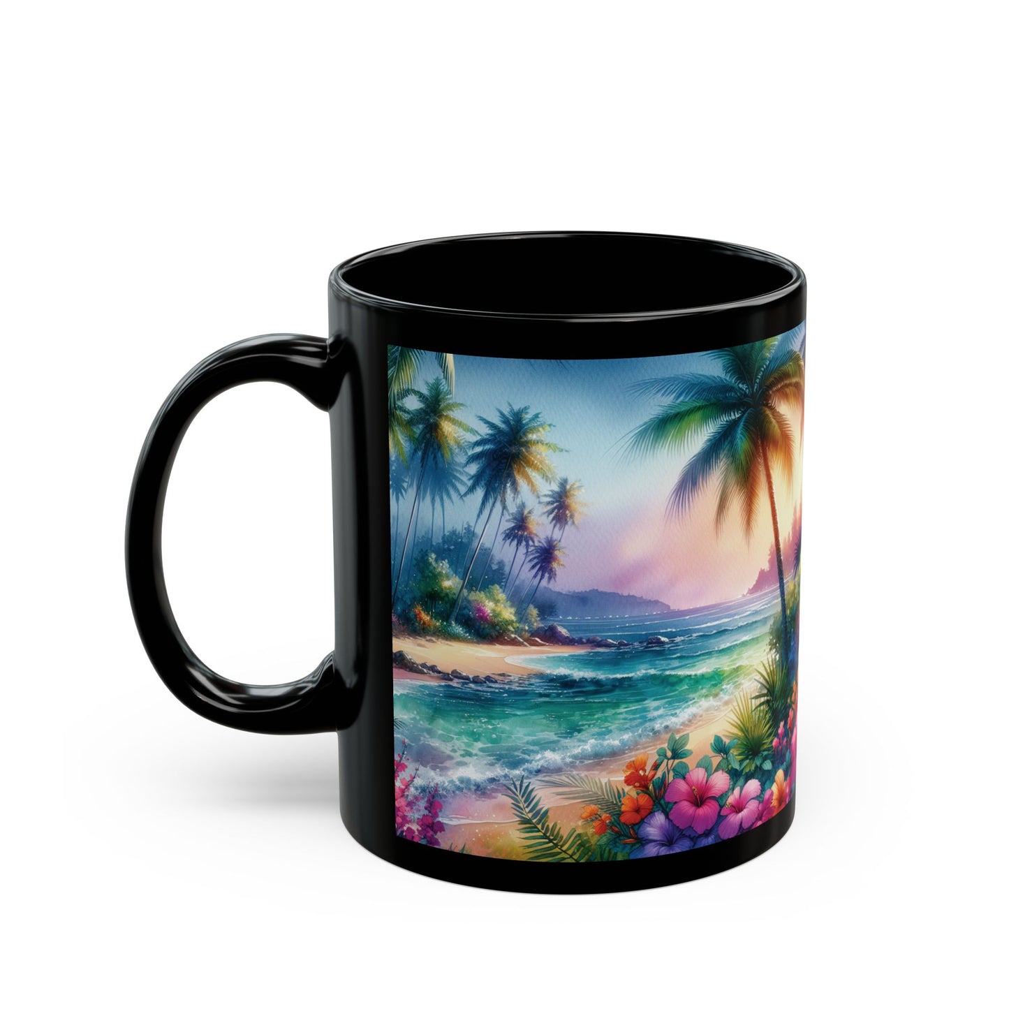 Black Coffee Mug - Bay of Peace