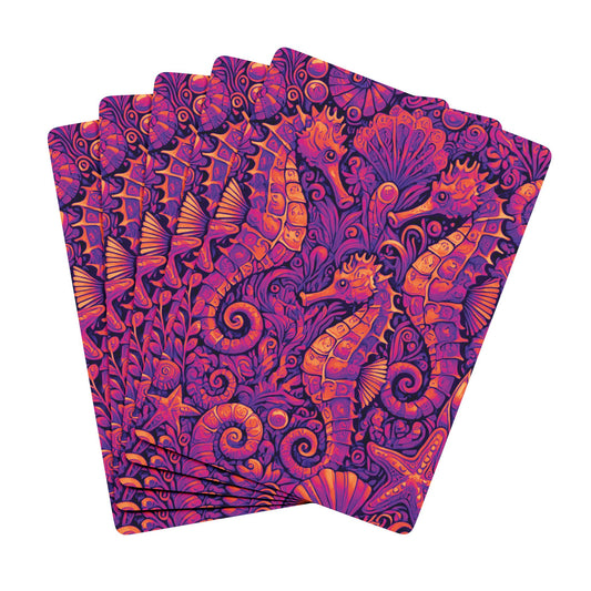 Poker Playing Cards - Seahorse Trio, Heatwave