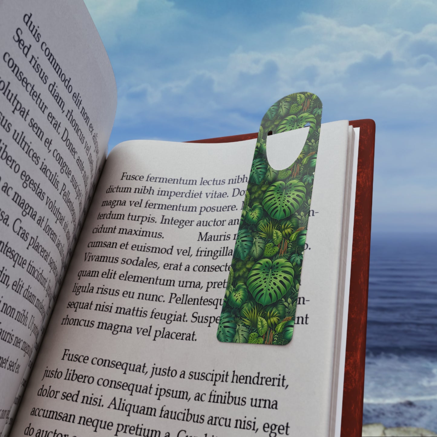 Bookmark - Aluminum, Rainforest Greenery