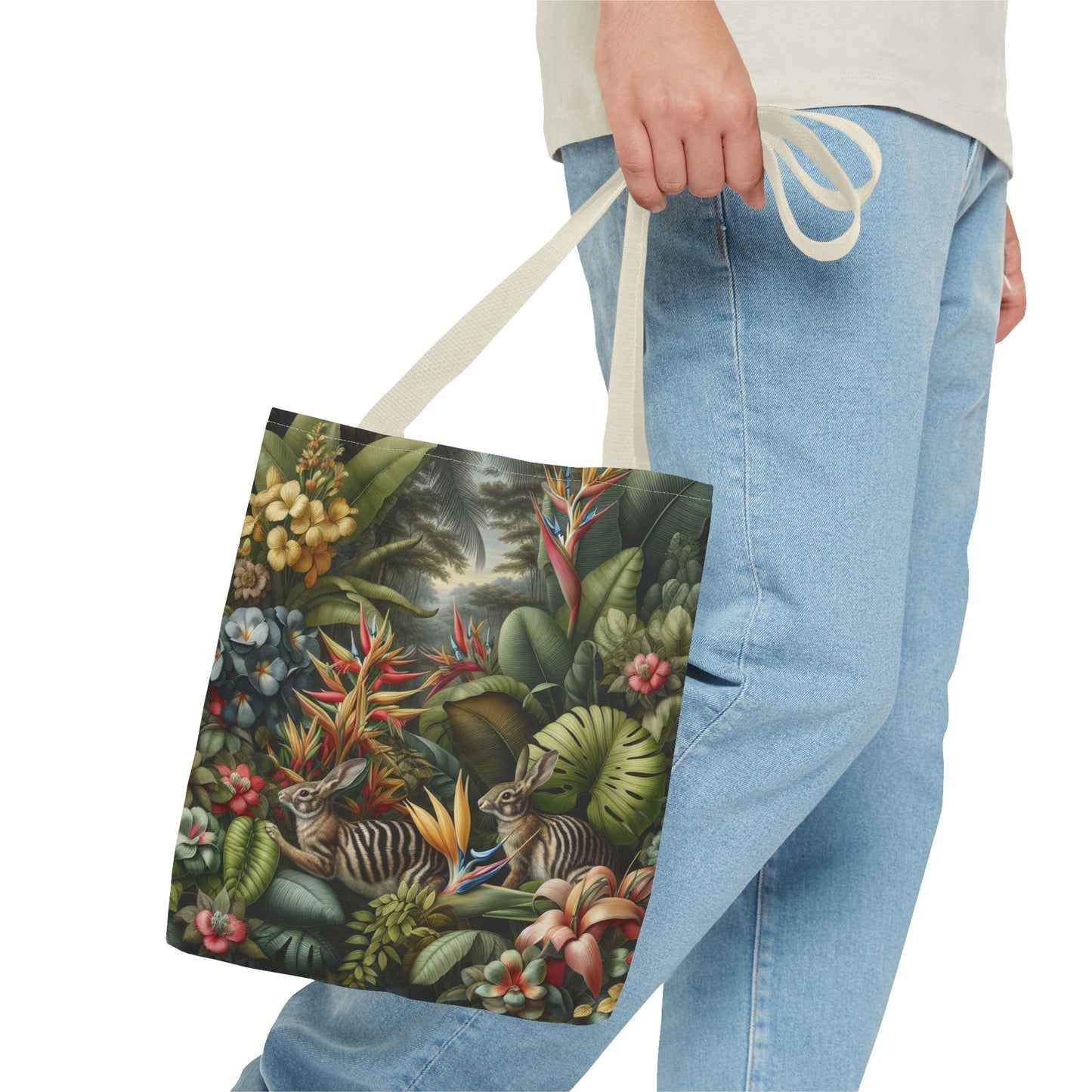 Rainforest Rabbit Outing Tote Bag - 3 Sizes