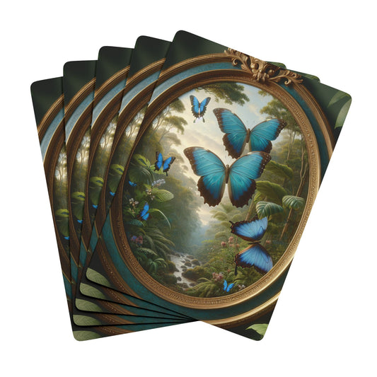 Poker Playing Cards - Framed Morpho Gathering
