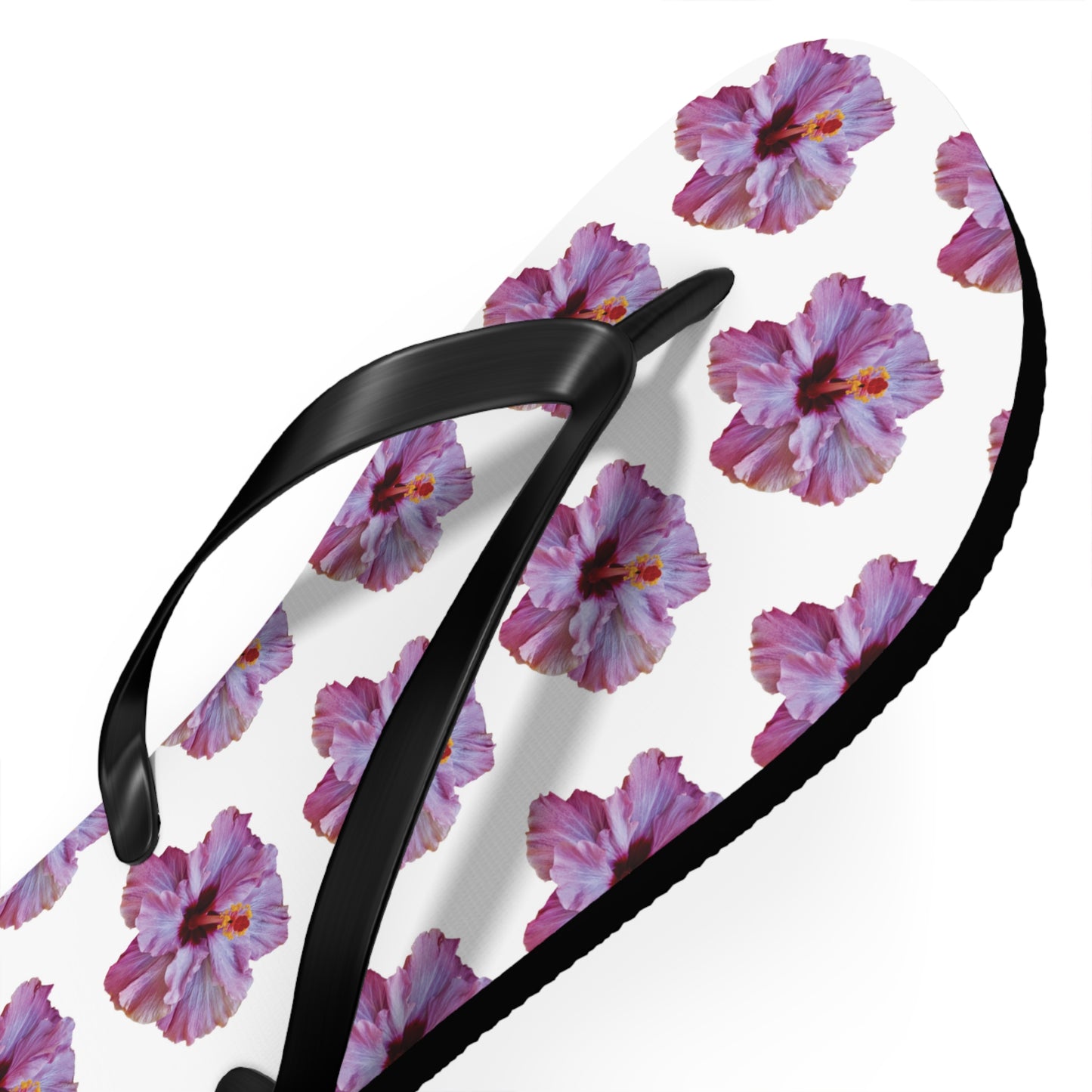 Flip Flops - Purple Hibiscus
