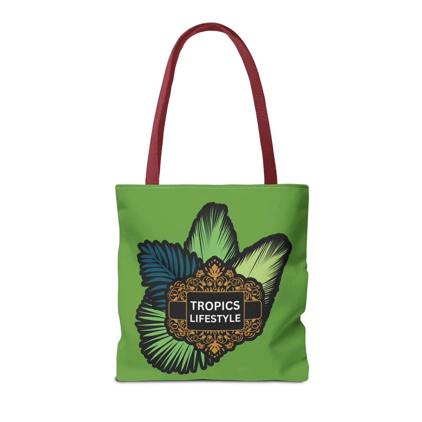 Elegant Tropics Lifestyle Logo Tote Bag - 3 Sizes, Green