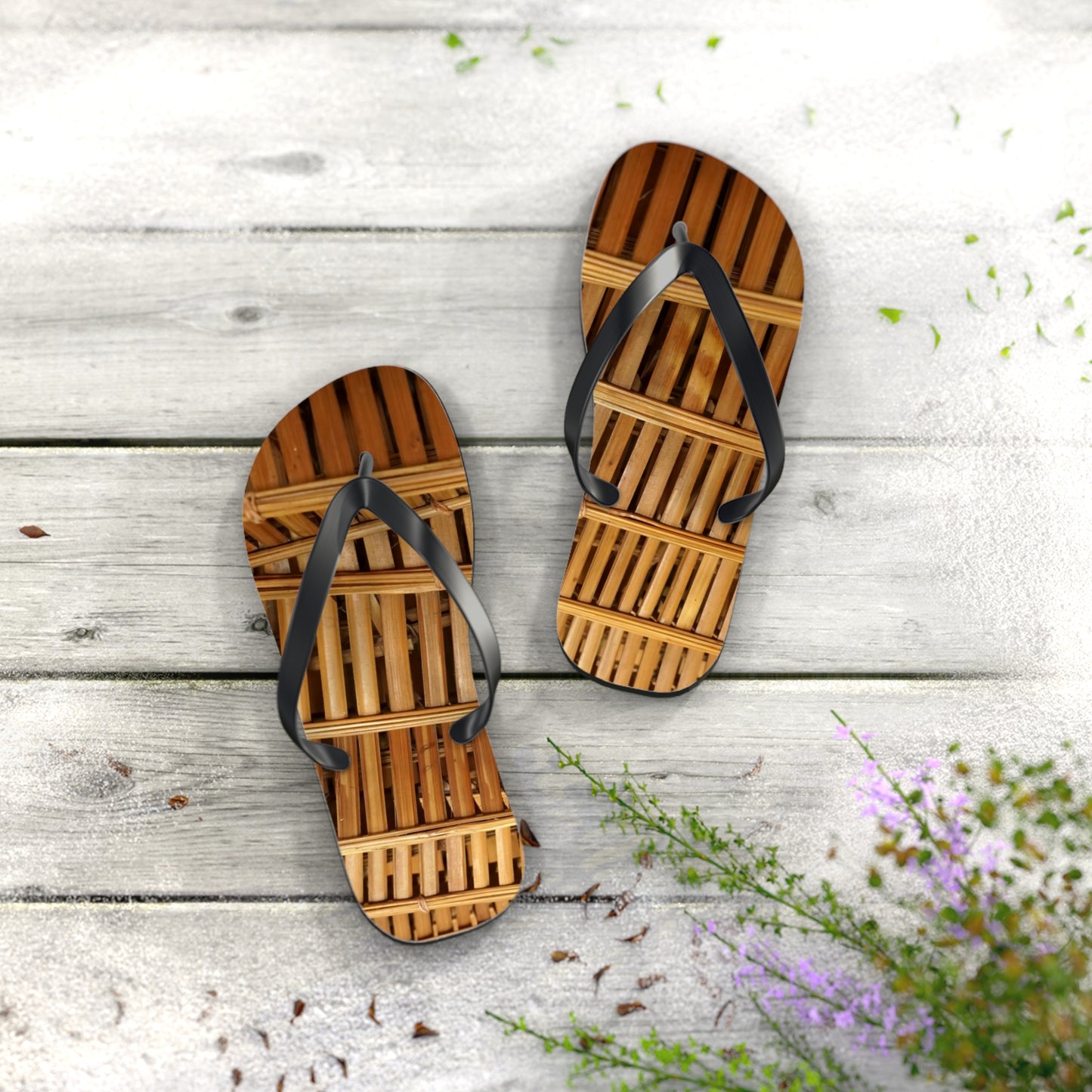 Flip Flops - Natural Bamboo Flow