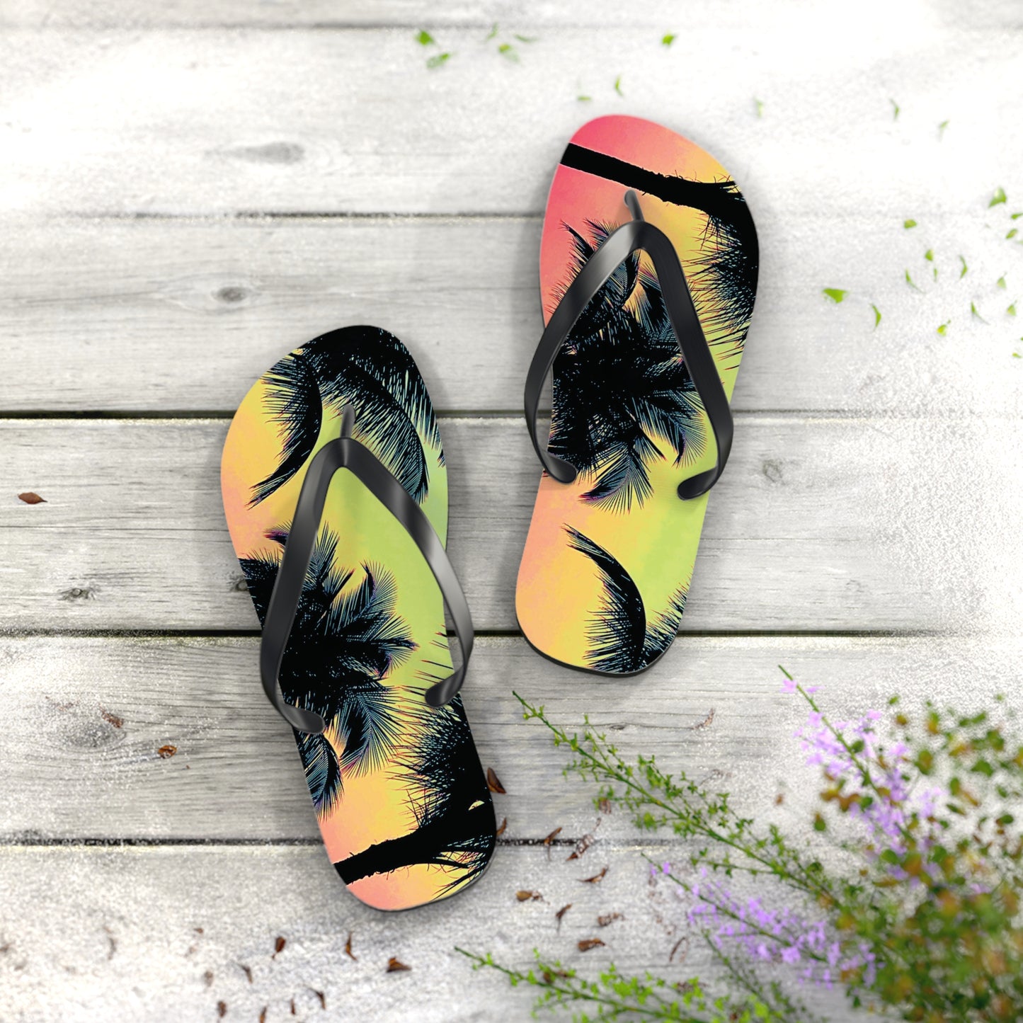 Flip Flops - Palm Glow Sangria