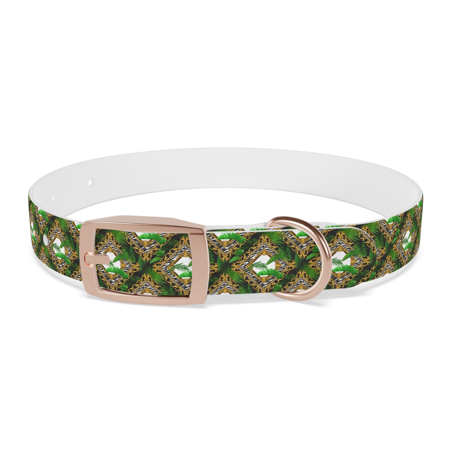 Dog Collar - Jungle Luxe White