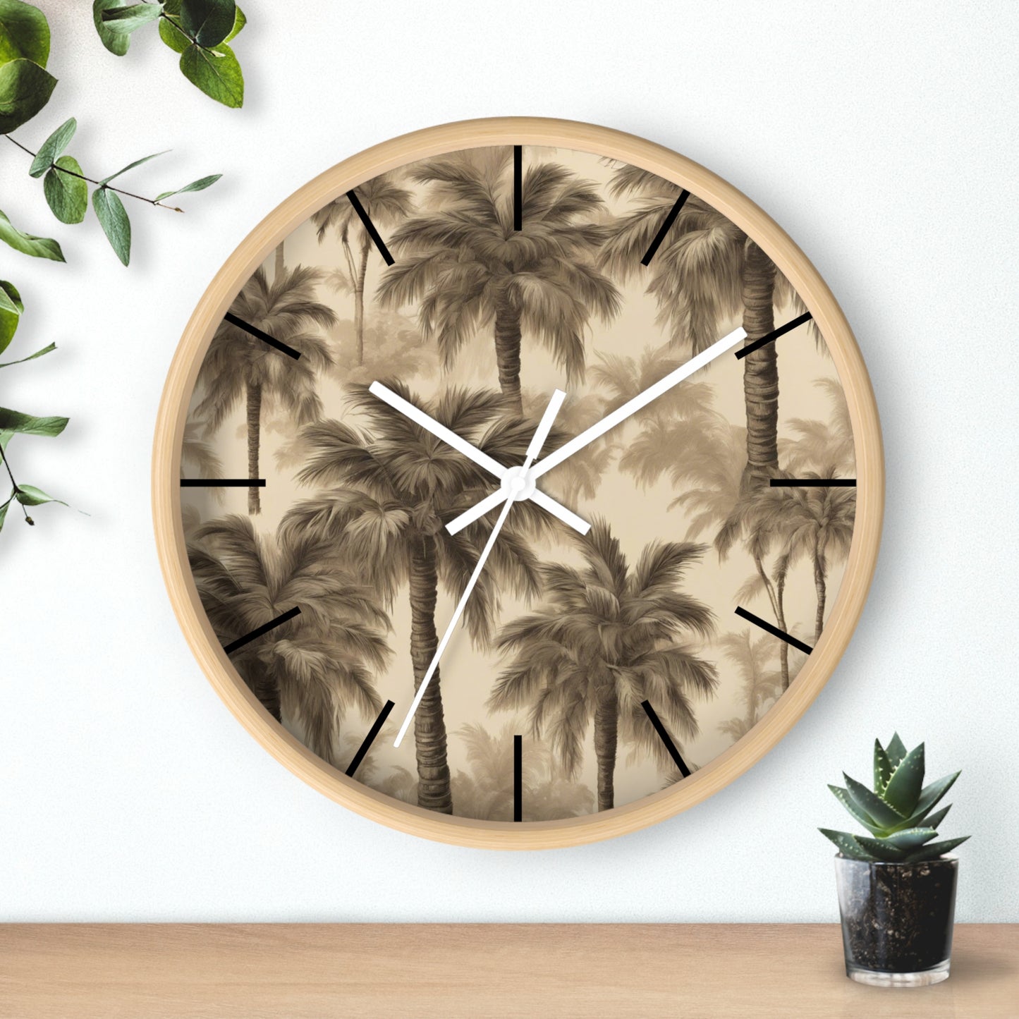 Wall Clock, Lisa's Fluffy Palms, Hands/Base Variants