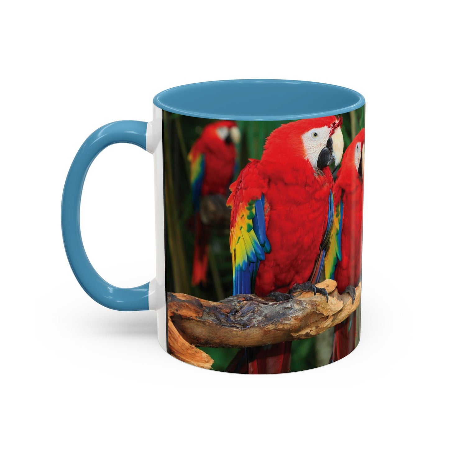 Parrot Accent Coffee Mug (11, 15oz), 8 Colors - Extra Puffy