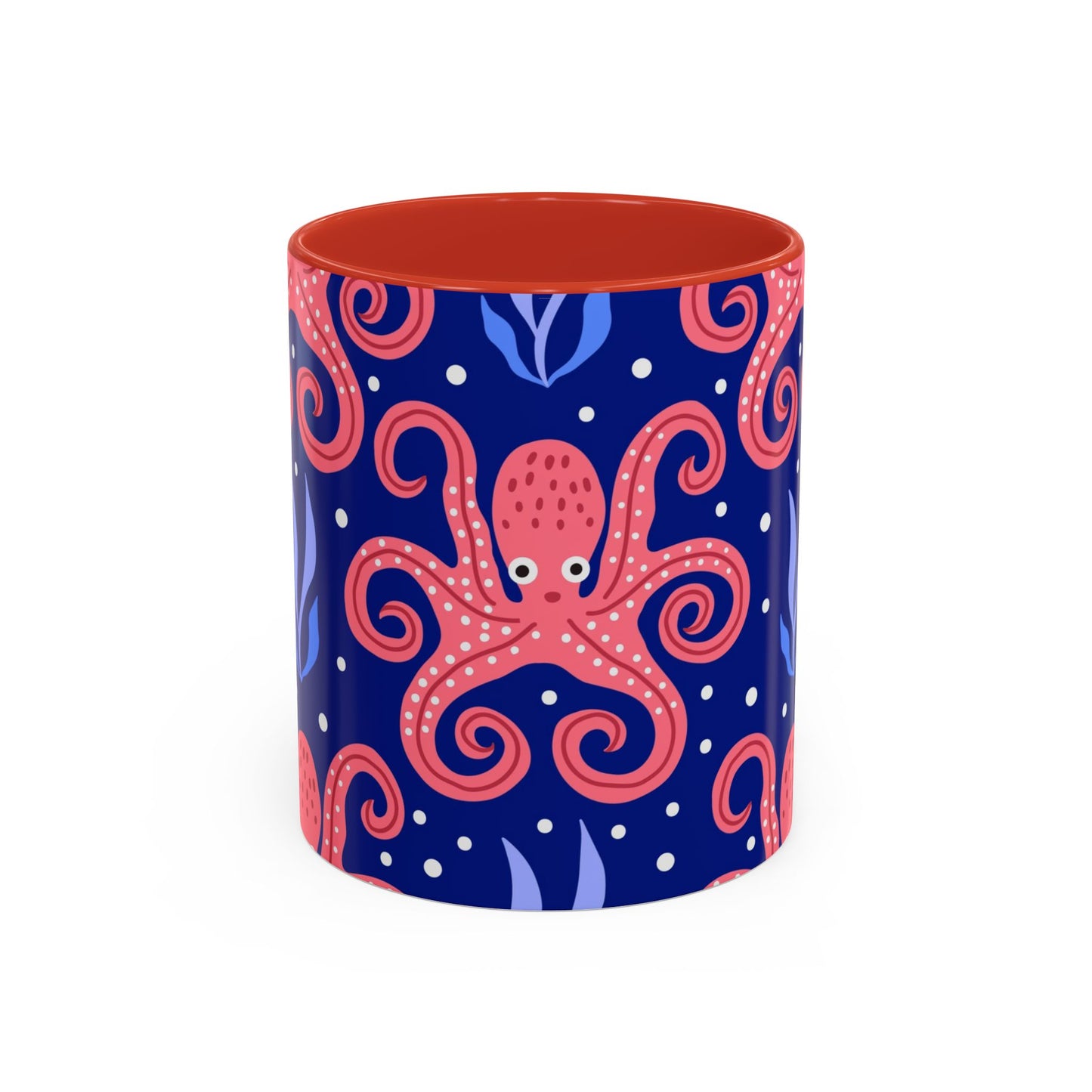 Accent Coffee Mug (11, 15oz), Tentacle Twist Octopus / Various Colors