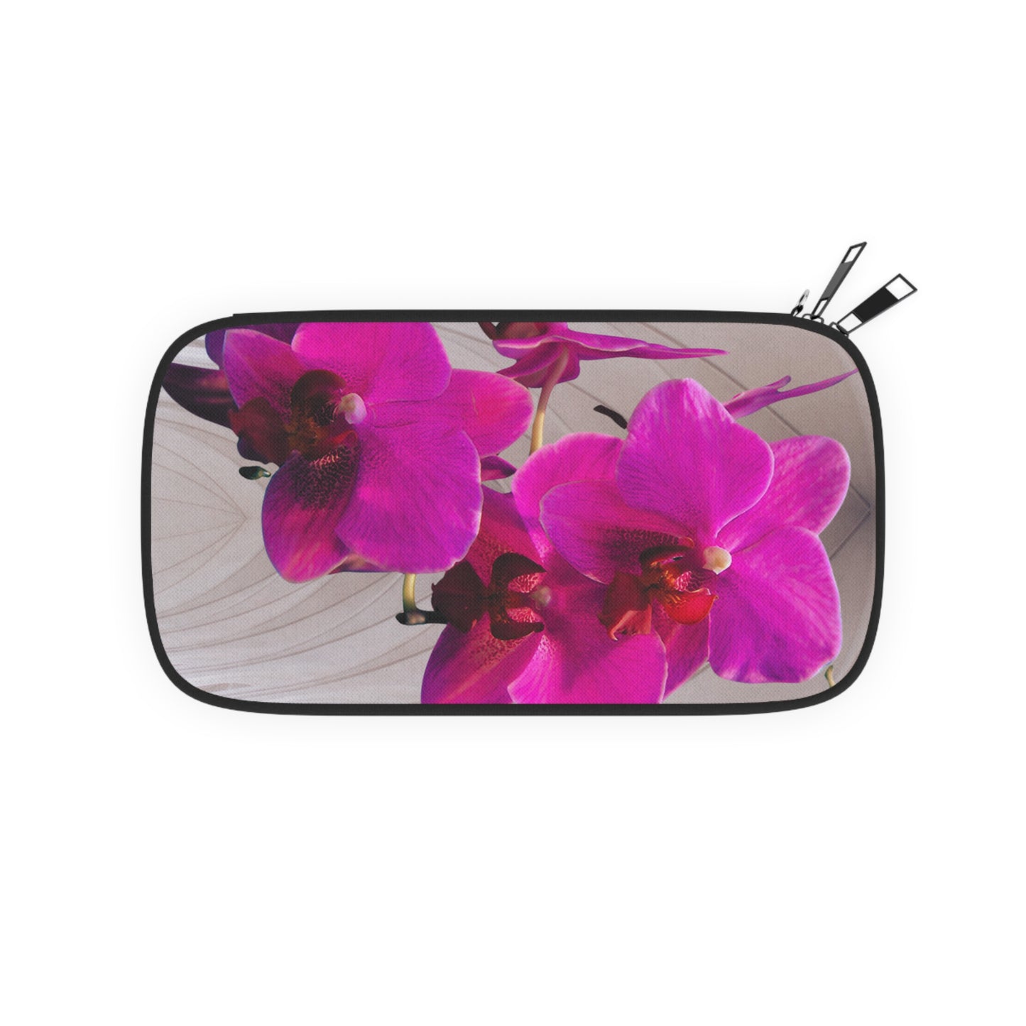 Passport Wallet - Purple Orchids, Gothic