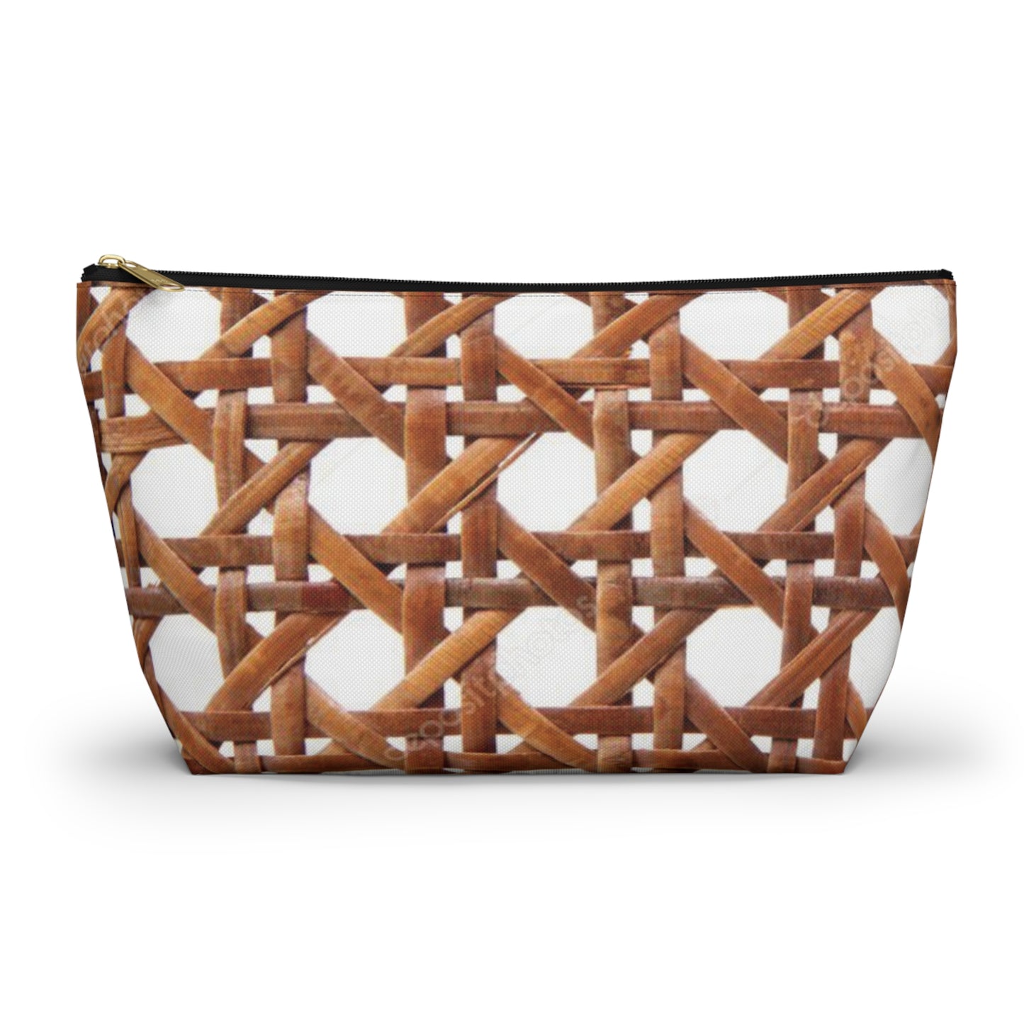 Tropical Accessory Pouch, 2 sizes | Makeup Bag | Perfect for Travel & Everyday Use / Beach Chair Wicker, Brown