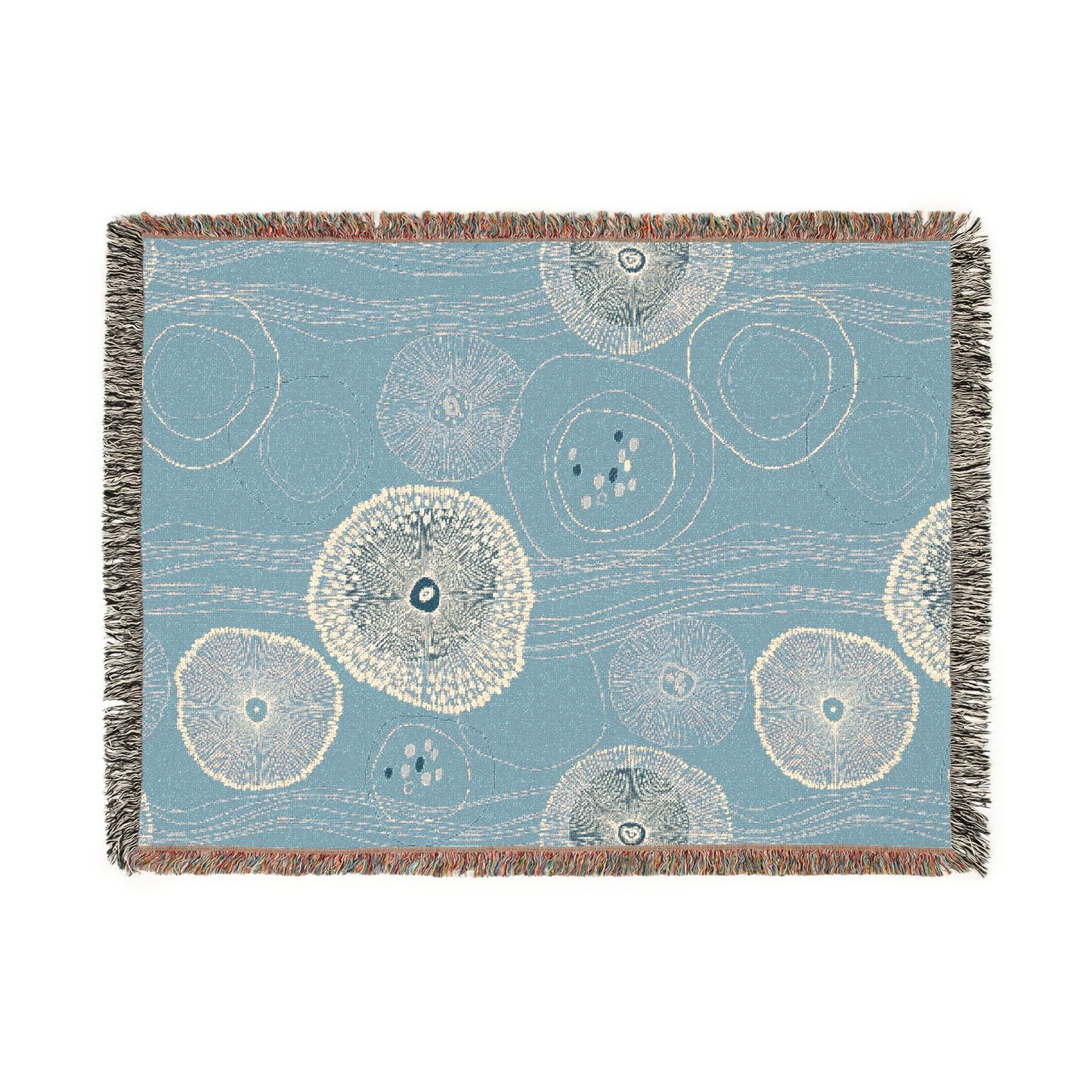 Plankton Drift Ocean Woven Blanket for Cozy Living, 3 sizes