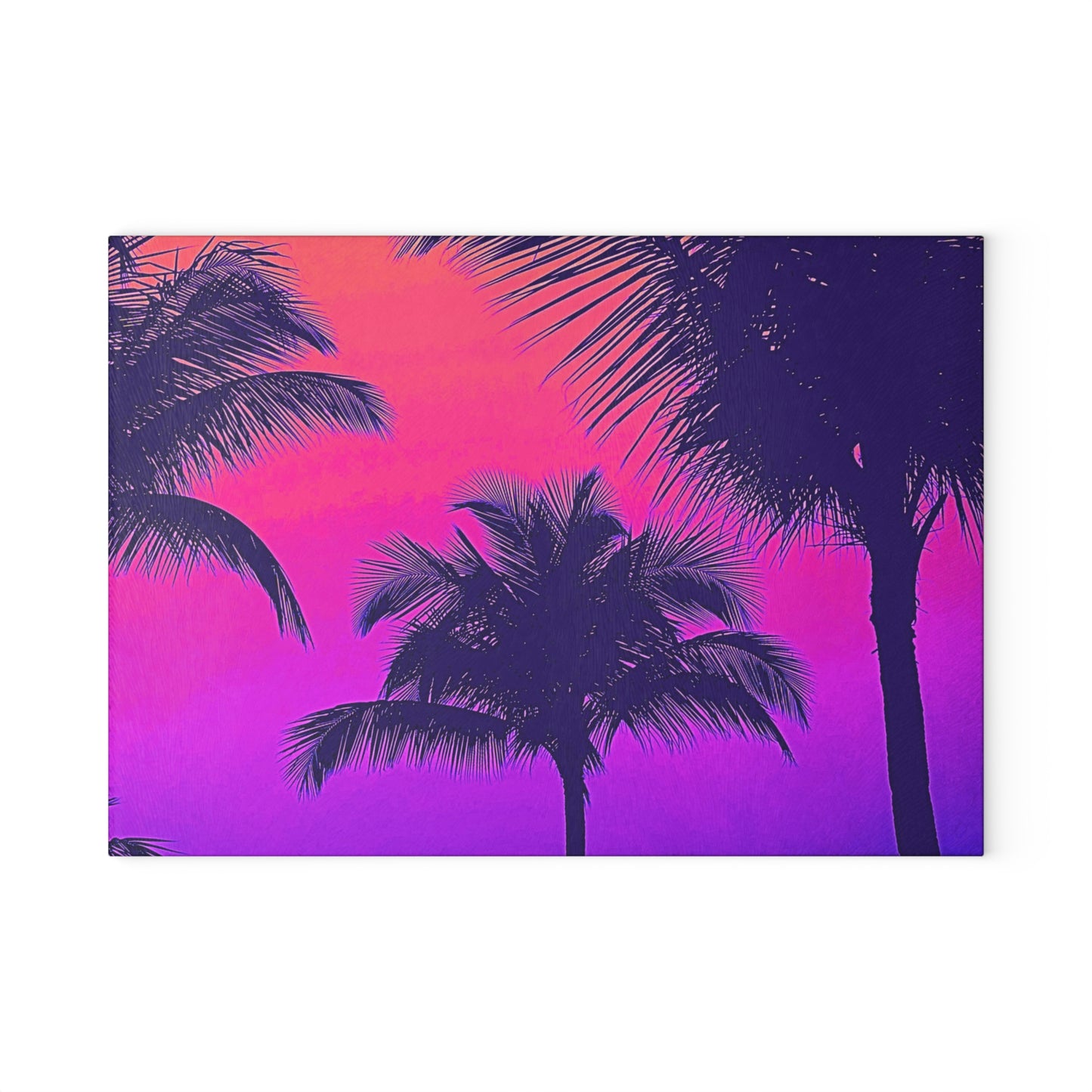 Glass Cutting Board, 2 sizes - Palm Glow, Pop