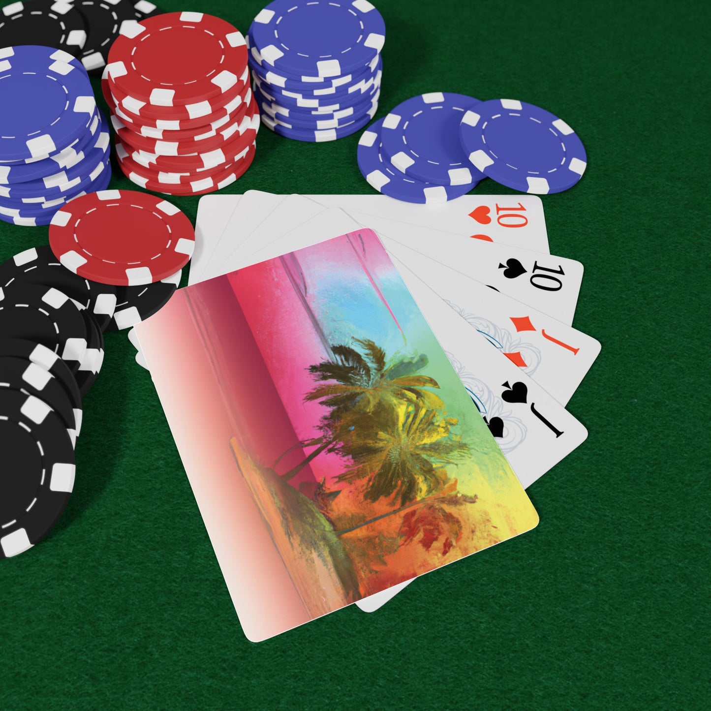 Poker Playing Cards - Ombre Beach