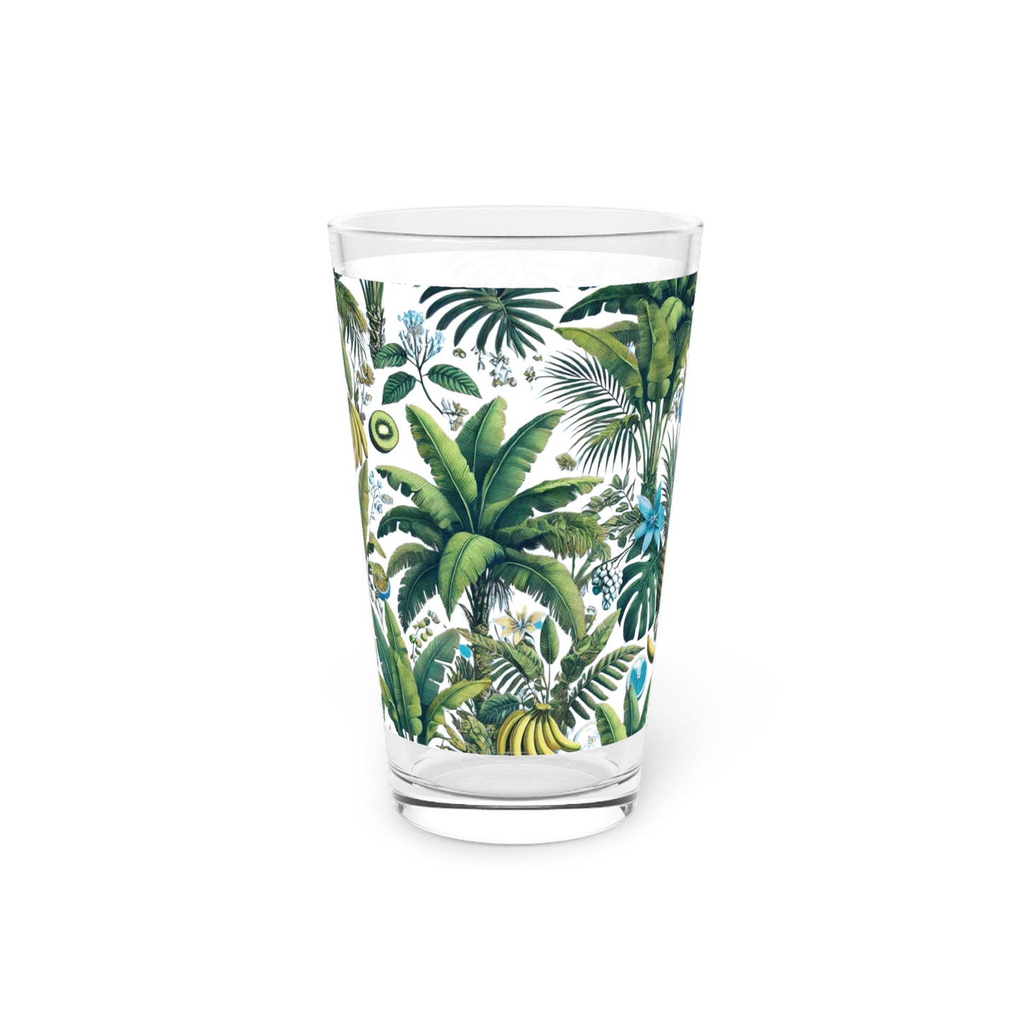 Pint Glass, 16oz - More Tropical Fruit, White