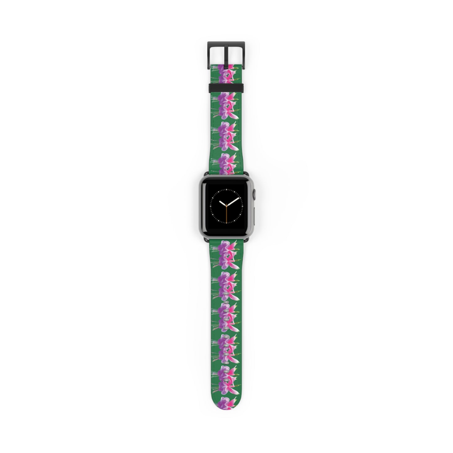 Apple Watch Band - Two Fuchsias, dark green