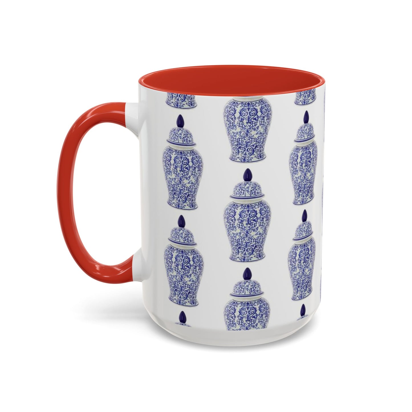 Accent Coffee Mug (11, 15oz), Blue Ginger Jar, Various Colors