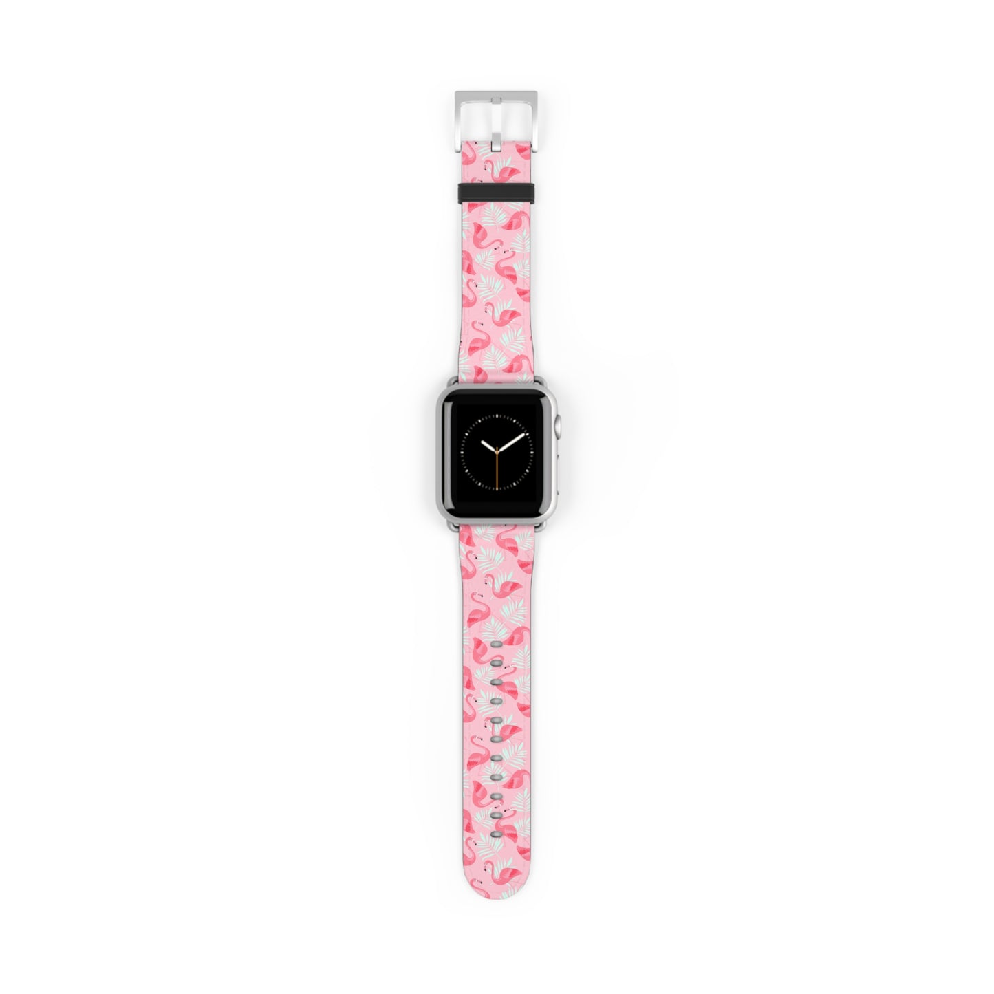 Watch Band - Flamingo With White Palms