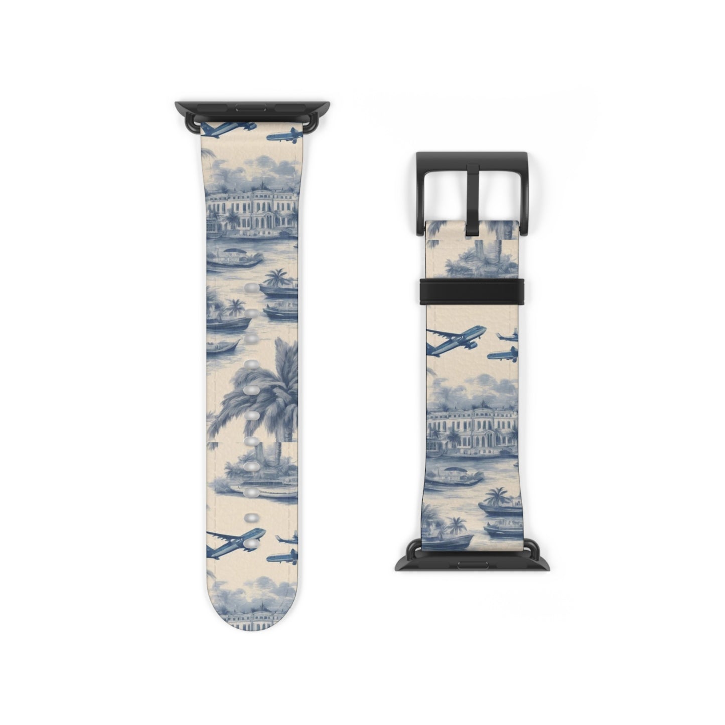 Apple Watch Band - Travel Toile Blues