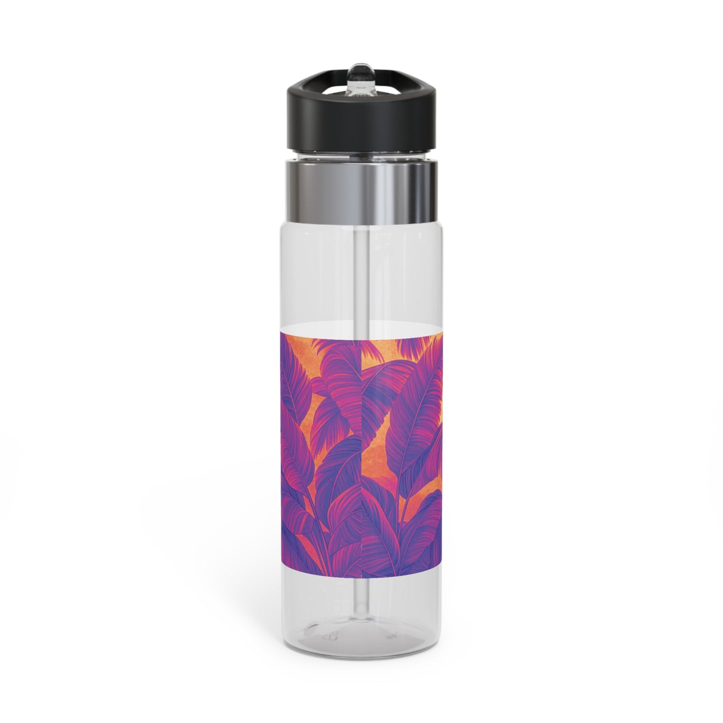 Tropical 20oz Tritan Sport Water Bottle -  Leakproof, Lightweight, BPA-Free / Palm Serenity, Pop