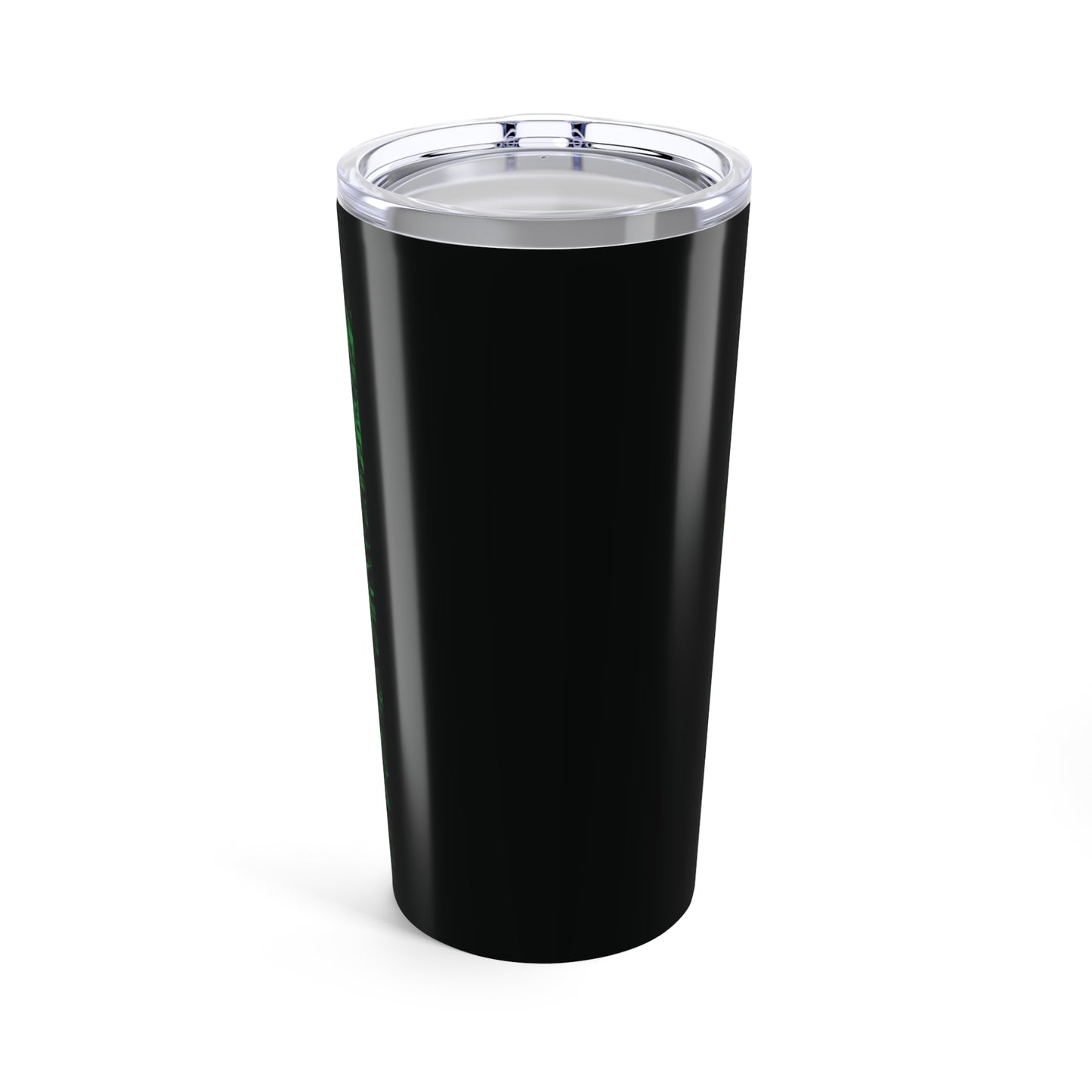 20oz Glossy Tumbler, Stainless Steel / Tropical Glow, Queen of the Angels/Black