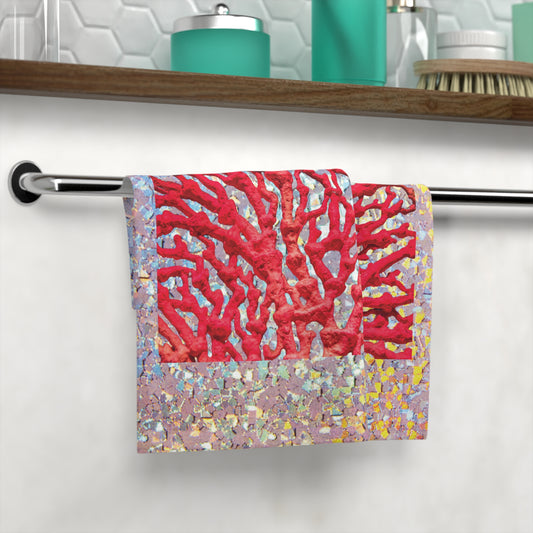 Face Towel - Disco Red Coral