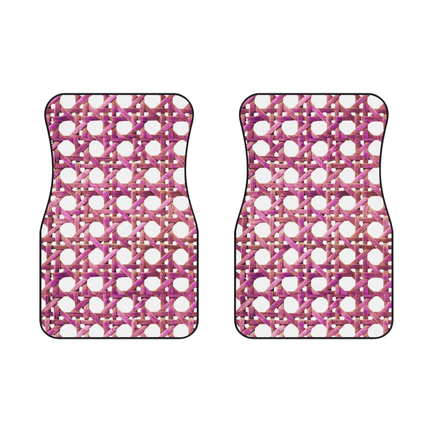 Beach Chair Wicker/Hibiscus Car Floor Mats - SET of 2
