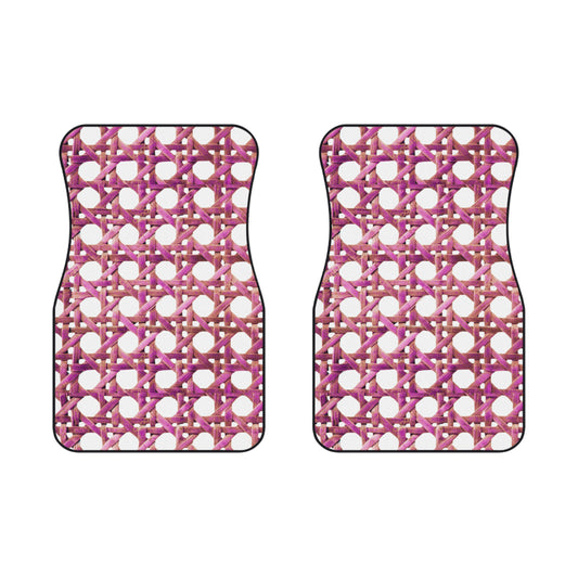 Beach Chair Wicker/Hibiscus Car Floor Mats - SET of 2