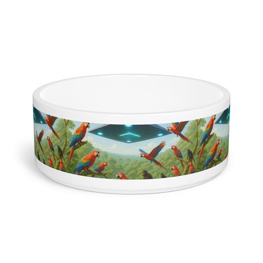 Pet Bowl, UFO and Macaws