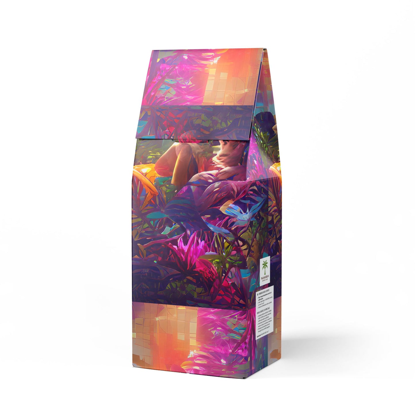 Black Coral Blend™ (Dark French Roast) Specialty Grade Craft Coffee / Midnight Kiss in Tropical Garden