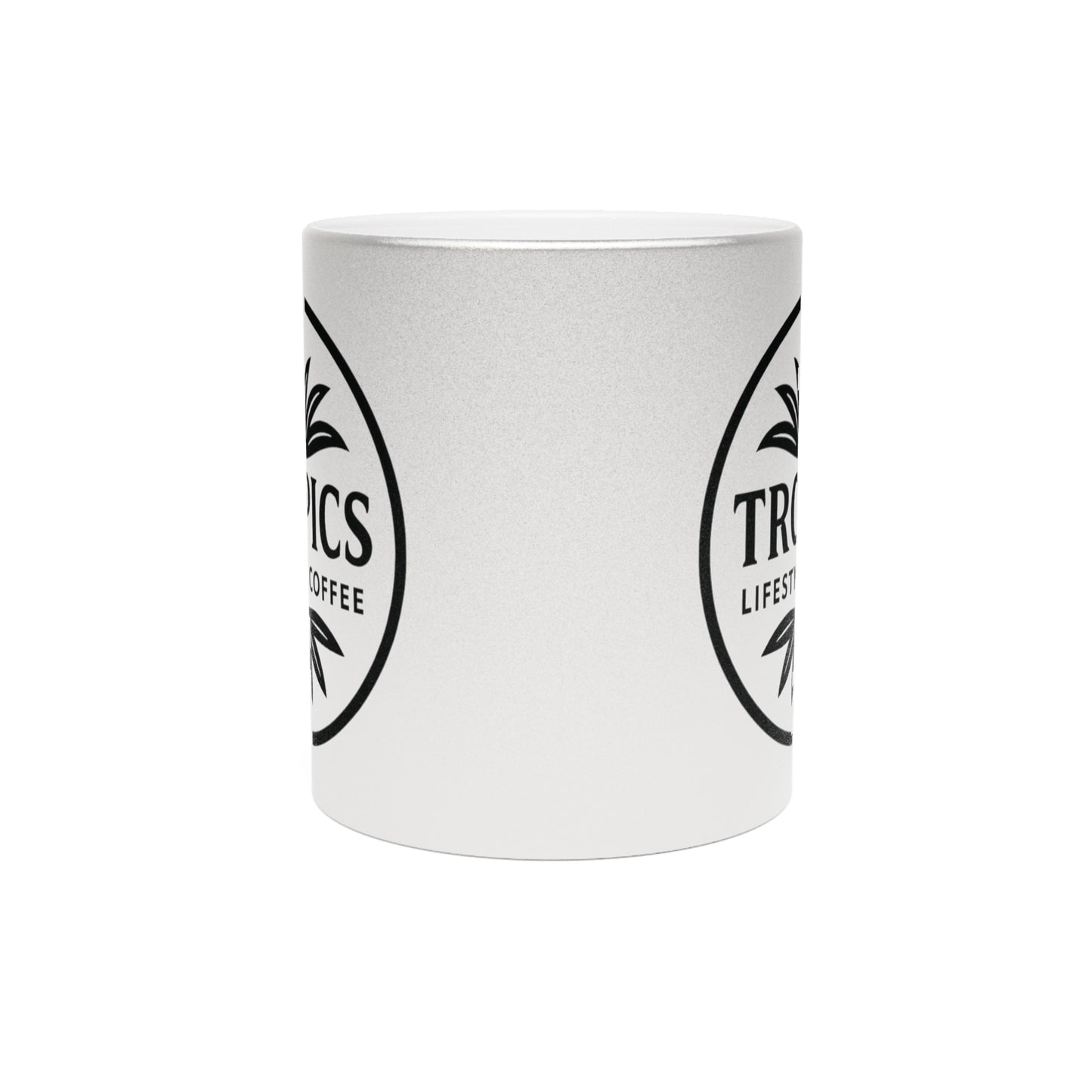 Tropical Metallic Mug, Gold or Silver - TLCoffee Art Box Logo