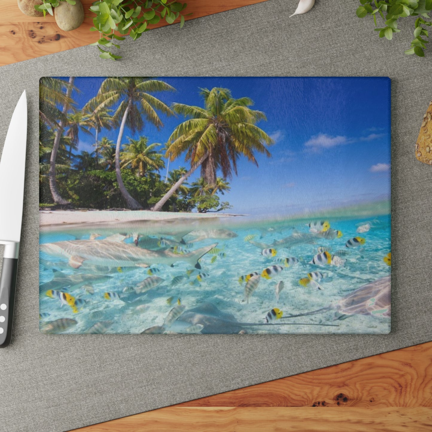 Glass Cutting Board, 2 sizes - Shore Aquarium