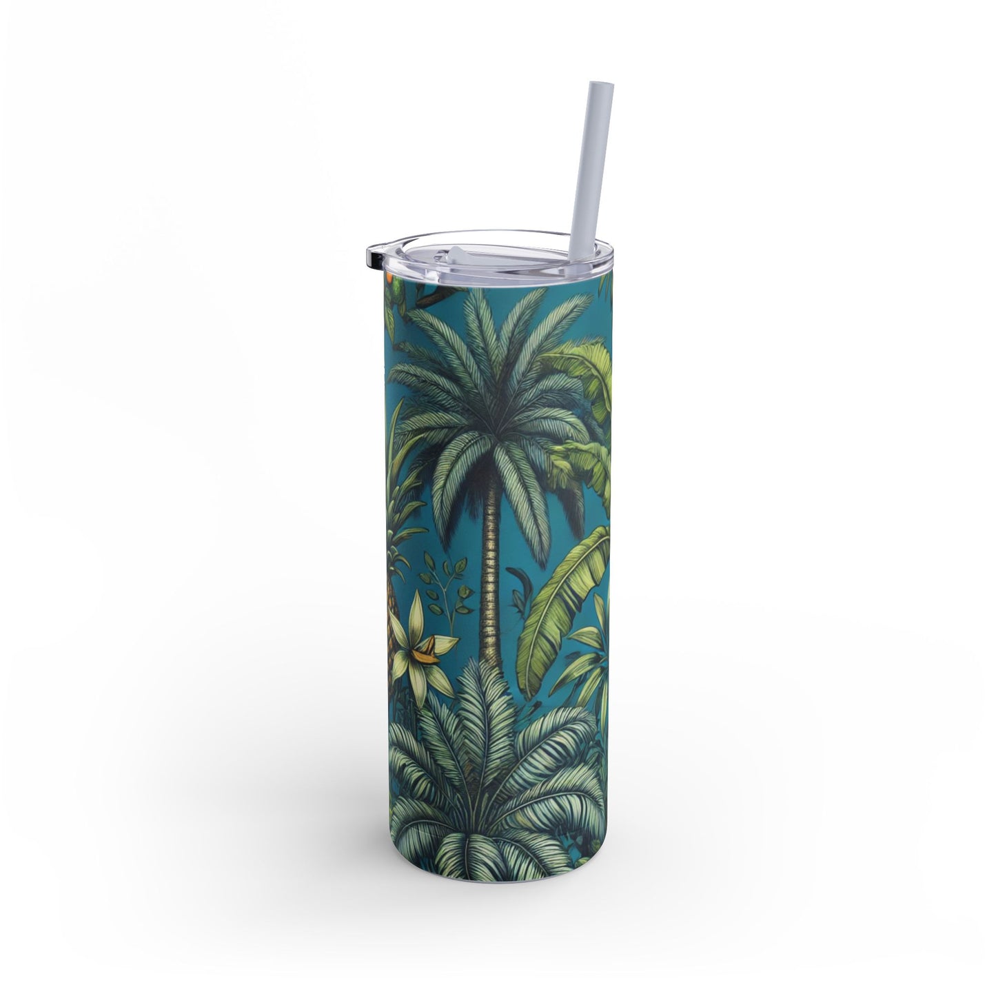 20oz Matte Tumbler, 7 Colors - Stylish Travel Cup - Tropical Fruit Blue