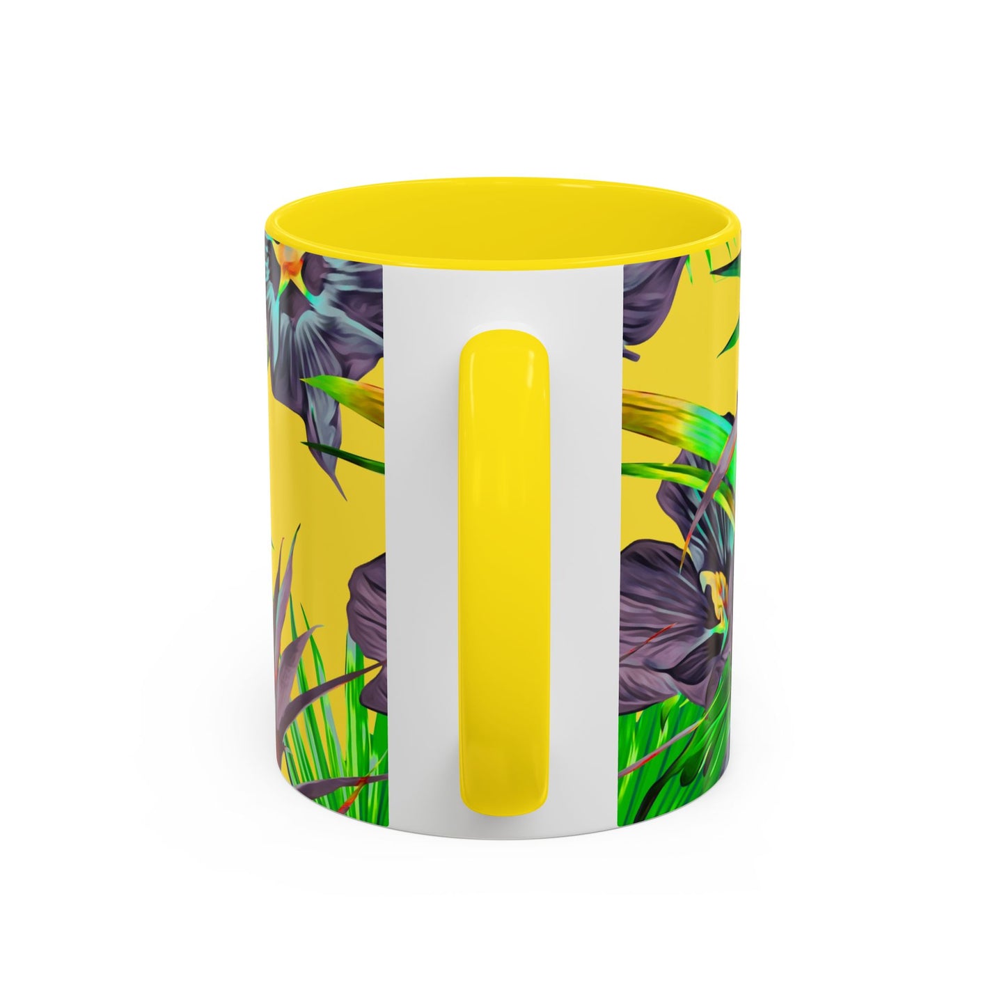 Accent Coffee Mug (11, 15oz), Plant Palooza, yellow / Various Colors