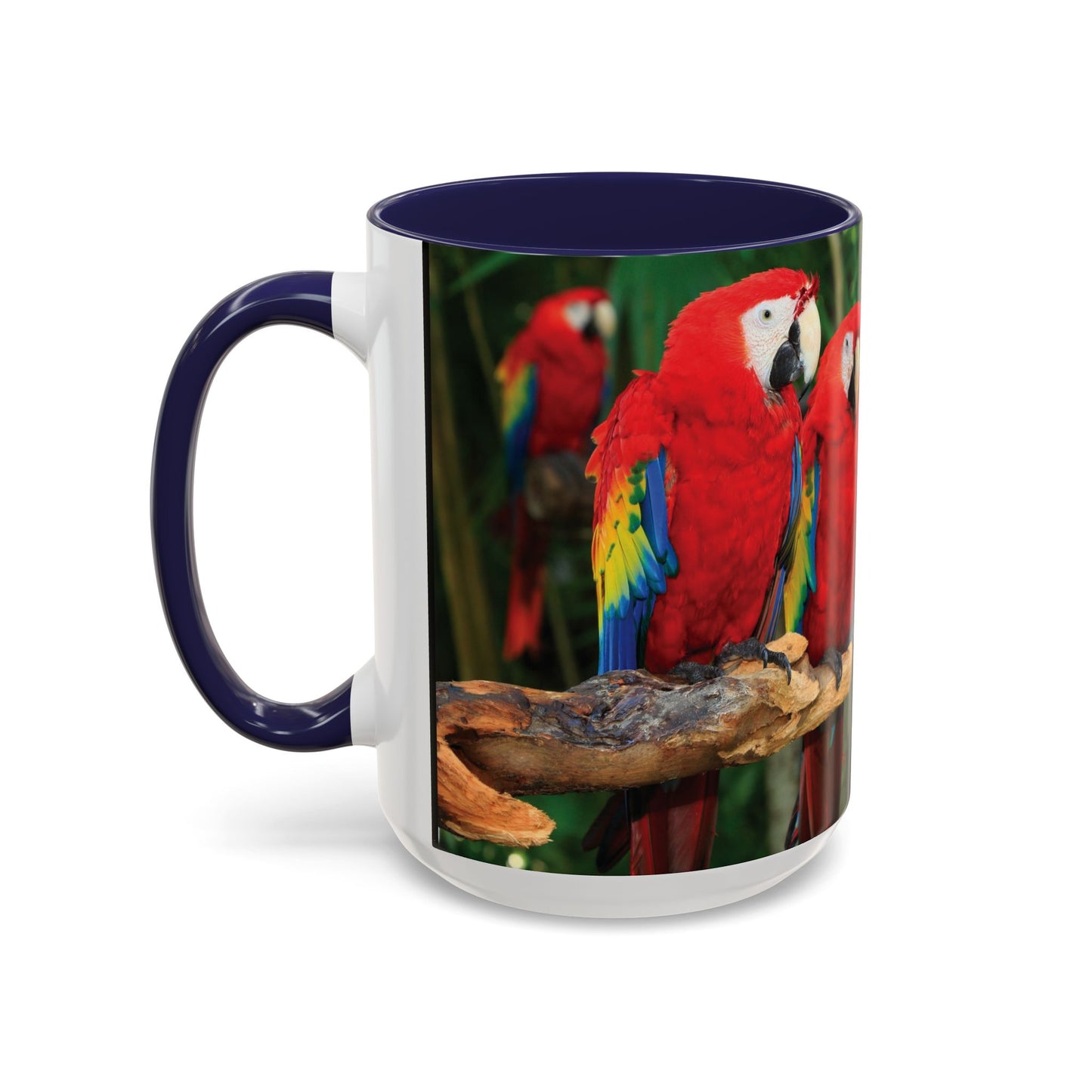 Parrot Accent Coffee Mug (11, 15oz), 8 Colors - Extra Puffy