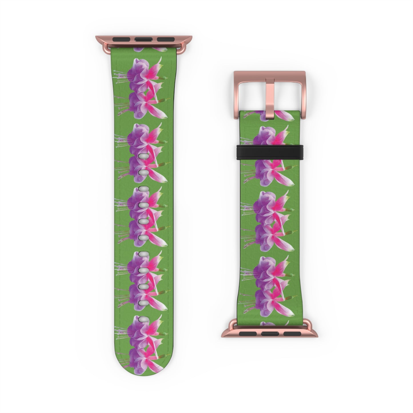 Apple Watch Band - Two Fuchsias, green