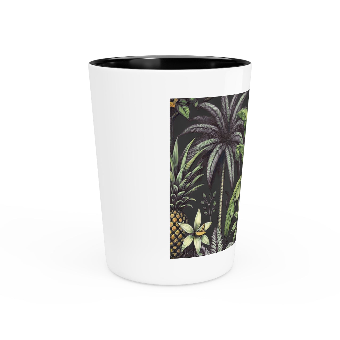 Shot Glass - Tropical Fruit, Black
