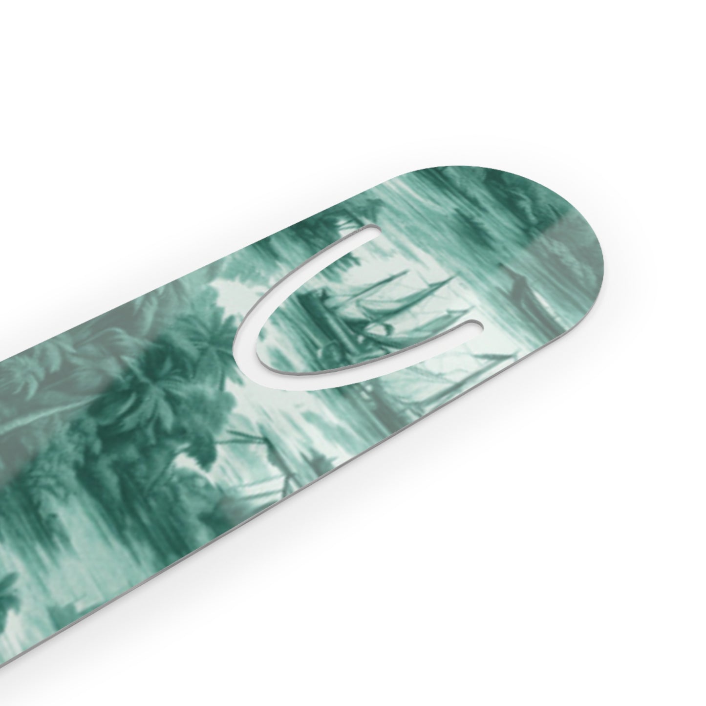 Bookmark - Aluminum, Tropical Toile, Evergreen