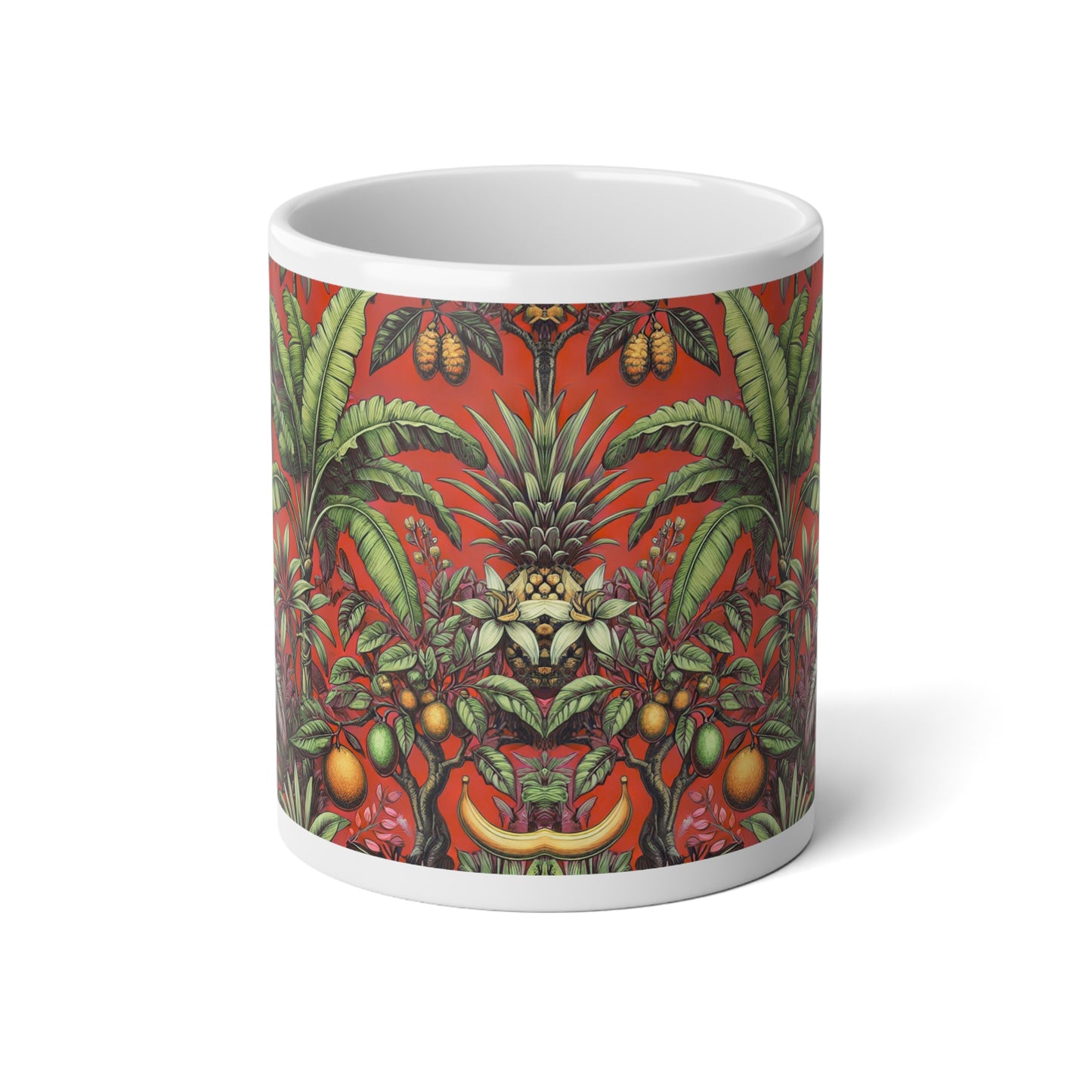 Jumbo Mug, 20oz, Tropical Fruit Redl | Tropical Coffee Cup